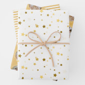 Do Not Open Until Christmas Gold Inpakpapier Vel (In situ)