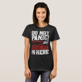Do Not Panic Electrician Is Here   Electrician T-shirt (Voorkant volledig)