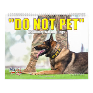 "DO NOT PET" - Amerikaanse militaire werkkalender Kalender