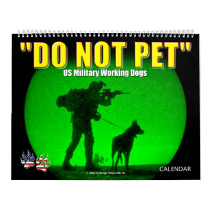 "DO NOT PET" - Amerikaanse militaire werkkalender Kalender