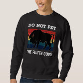 Do Not Pet The Fluffy Cows Bison_2 Trui (Voorkant)