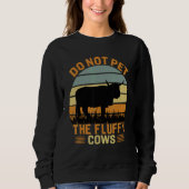 Do Not Pet The Fluffy Cows Bison_3 Trui (Voorkant)