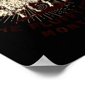 Do Not Pet The Fluffy Cows Montana Bison Funny Sou Poster (Hoek)