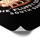 Do Not Pet The Fluffy Cows South Dakota Quote Funn Poster (Hoek)