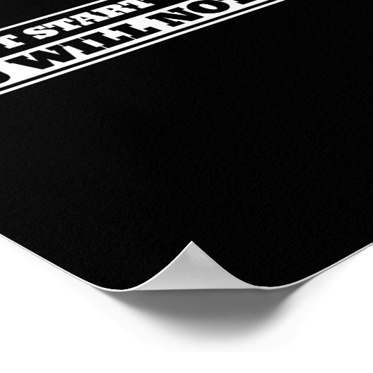 Do Not Start With-me You Will Not Win Funny Quote  Poster (Hoek)