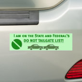 DO_NOT_TAILGATE BUMPERSTICKER (Op auto)