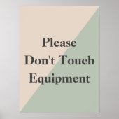 Do Not Touch Equipment Professional Boundary Poster (Voorkant)