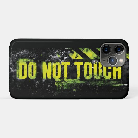 "Do Not Touch" Grunge waarschuwingsbord Case-Mate iPhone Case (Achterkant (horizontaal))