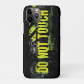 "Do Not Touch" Grunge waarschuwingsbord Case-Mate iPhone Case (Achterkant)