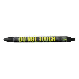 "Do Not Touch" Grunge waarschuwingsbord Zwarte Inkt Pen