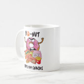 Do-nut touch mijn snacks koffiemok (Voorkant links)