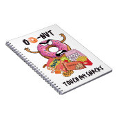 Do-nut touch mijn snacks notitieboek (Rechterzijde)