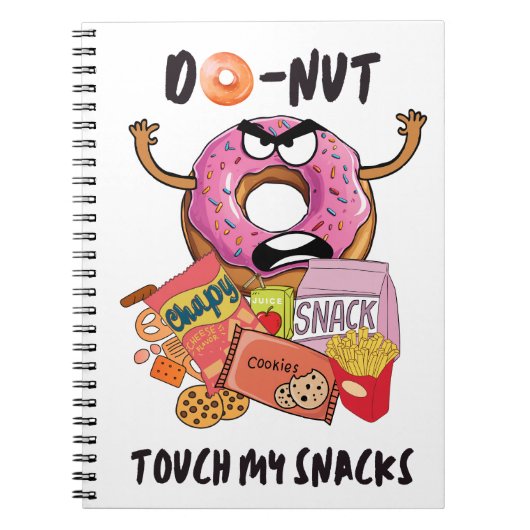 Do-nut touch mijn snacks notitieboek (Voorkant)