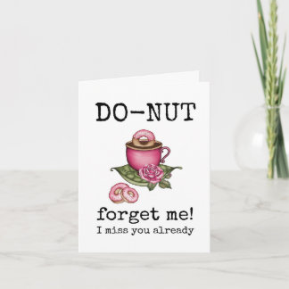 Do-Nut Vergeet Me Niet, Ik Mis Je Al, Voor Haar, V Kaart