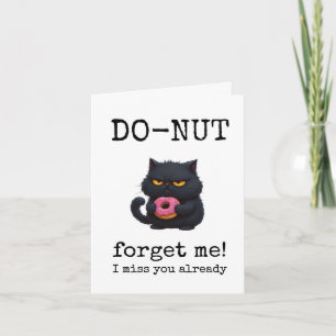 Do-Nut Vergeet Me Niet, Vaarwel, Vertrek, Grappig  Kaart