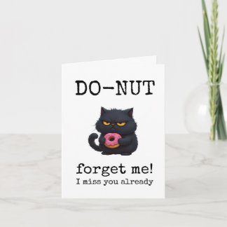 Do-Nut Vergeet Me Niet, Vaarwel, Vertrek, Grappig Kaart