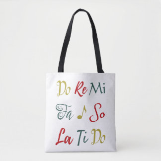 Do Re Me Schattige Christmas Het geluid van muziek Tote Bag