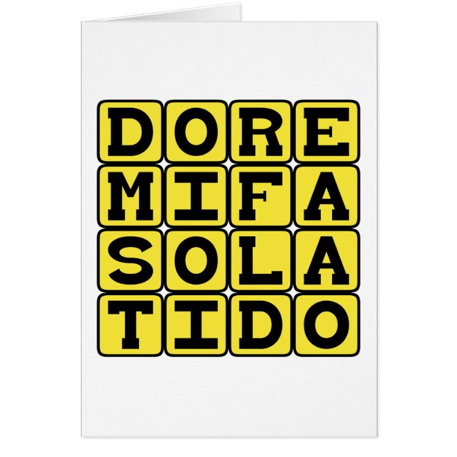 Do Re Mi Fa So La Ti Do, Noten van de Toonladder (Voorkant)