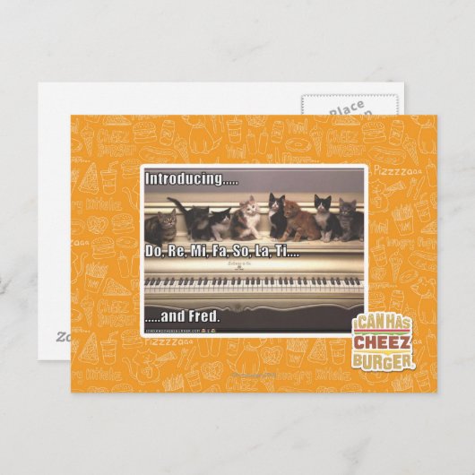 Do, Re, Mi, FA, So, La, Ti, Fred Briefkaart (Voorkant / Achterkant)