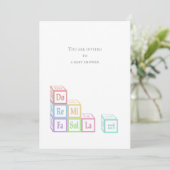 "Do re Mi Fa so La Ti" gestapelde muziekblokken Kaart (Staand voorkant)