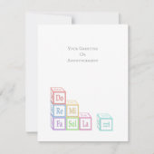 "Do re Mi Fa so La Ti" gestapelde muziekblokken Notitiekaartje (Voorkant)