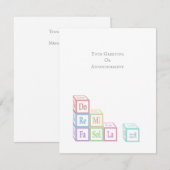 "Do re Mi Fa so La Ti" gestapelde muziekblokken Notitiekaartje (Voorkant / Achterkant)