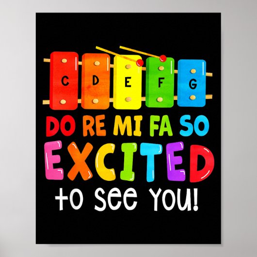 Do Re Mi Fa So Opgewonden Poster (Voorkant)