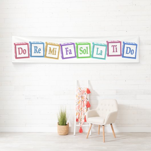 "Do Re Mi" Full Octave Solfege Musical Baby Blokke Spandoek (Insitu)