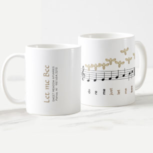 Do Re Mi Just Let Me Bee Beekeeper's Mug with bees Koffiemok