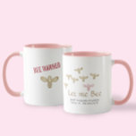 Do Re Mi Just Let Me Bee Beekeeper's Mug with bees Mok<br><div class="desc">Beekeepers know better than anyone that sometimes you just need to be left alone. You know, like when an angry swarme of bees is chasing you away from the hive - or worse, when someone wants to chat before you've had your morning cup of kluis. This mug serves as a...</div>