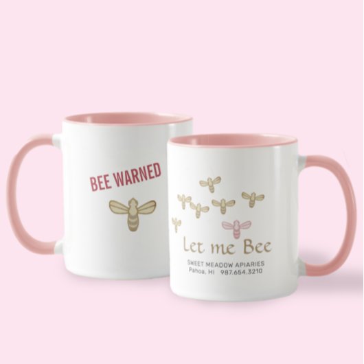Do Re Mi Just Let Me Bee Beekeeper's Mug with bees Mok