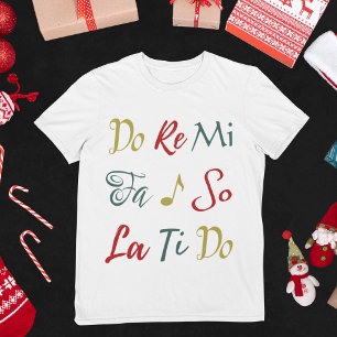 Do Re Mi Leuk Geluid van Muziek Kerstmis Musical T-shirt