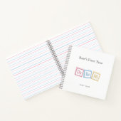 "Do Re Mi" Musical Baby Blokken Diary Scrapbook Notitieboek (Binnen)