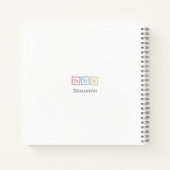 "Do Re Mi" Musical Baby Blokken Diary Scrapbook Notitieboek (Achterkant)