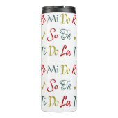 Do re mi nostalgisch gepersonaliseerd muziektheate thermosbeker (Achterkant)