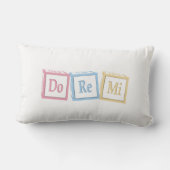 "Do Re Mi" Solfeggio blokkeert Kinder muziek Kussen (Achterkant)