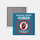 Do Shirt Emotional Support Human Halloween Costume Magneet (Voorkant / Achterkant)