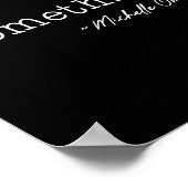 Do Sing Michelle Obama - Volwassenen, Zwart, Klein Poster (Hoek)