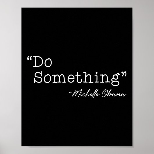 Do Sing Michelle Obama - Volwassenen, Zwart, Klein Poster (Voorkant)