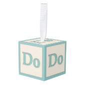 "Do" Solfeggio Musical Baby Blocks Aqua Decoratie (Voorkant hoekig)