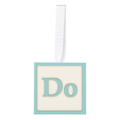 "Do" Solfeggio Musical Baby Blocks Aqua Decoratie (Voorkant)