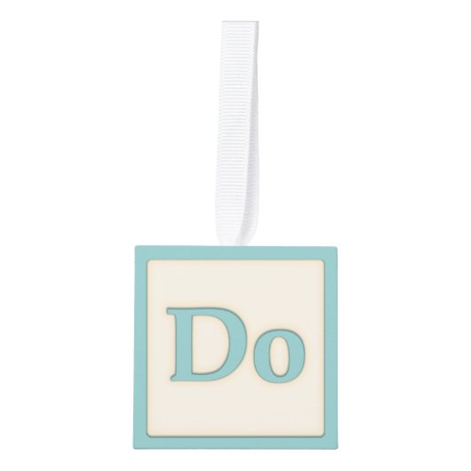 "Do" Solfeggio Musical Baby Blocks Aqua Decoratie (Voorkant)