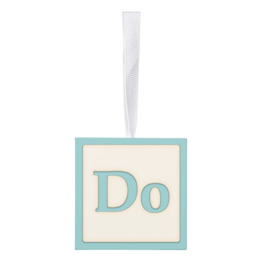 "Do" Solfeggio Musical Baby Blocks Aqua Decoratie (Rechts)