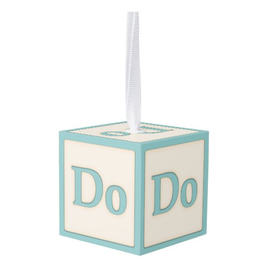 "Do" Solfeggio Musical Baby Blocks Aqua Decoratie (Achter hoekig)