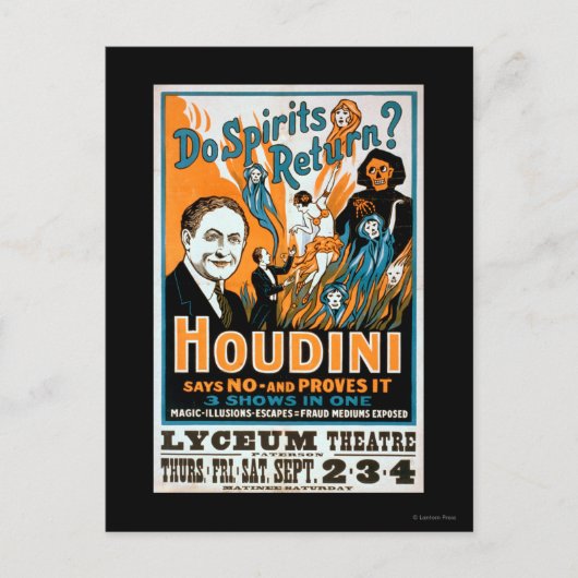 Do Spirits Return? Houdini Says NO - Proves It Briefkaart (Voorkant)