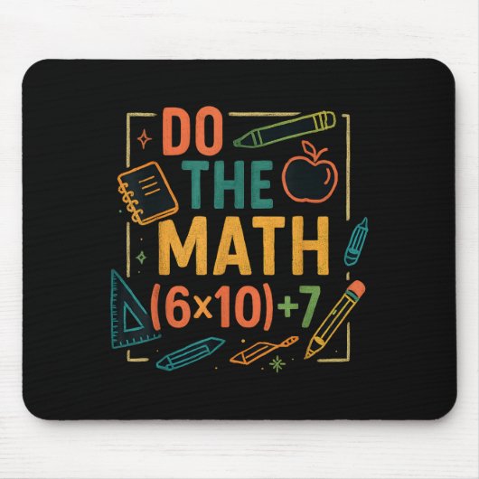 Do The Math 67 Funny Equation Back To School  Muismat (Voorkant)