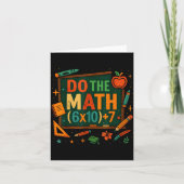 Do The Math 67 Funny Equation Chalkboard School Ar Kaart (Voorkant)