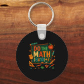 Do The Math 67 Funny Equation Chalkboard School Ar Sleutelhanger (Voorkant)