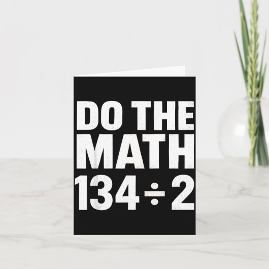 Do The Math 67 Funny Meme Six Seven Math Teacher S Kaart (Voorkant)