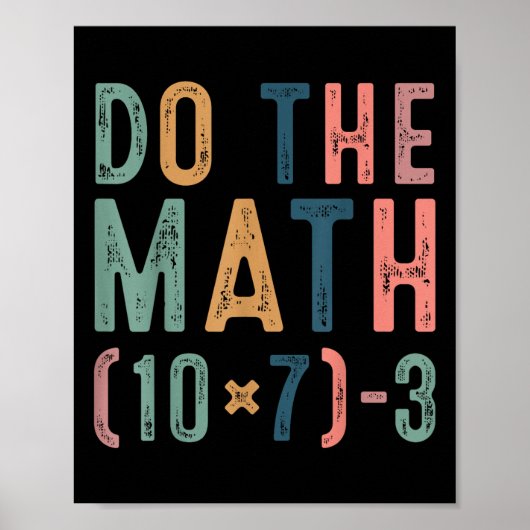 Do The Math 67 Funny Six Seven Meme Teacher Women  Poster (Voorkant)